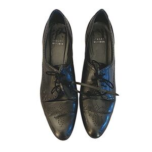 Stuart Weitzman Women's Gray Leather Oxford Heels 

Size 10-10.5
